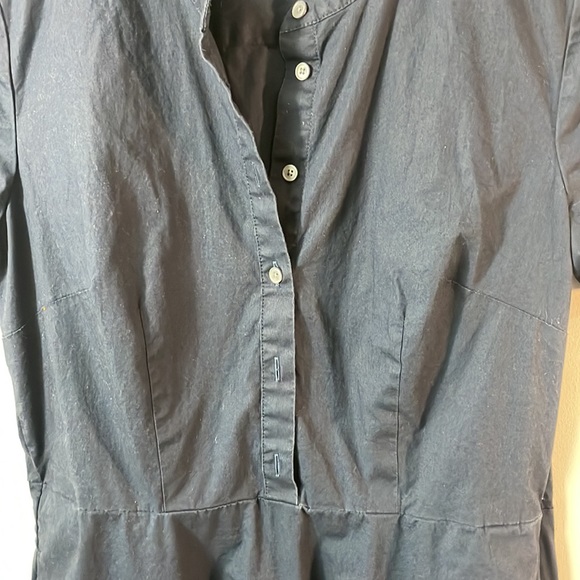 J Crew factory short sleeve Fit and Flare, Shirt Dress with pockets. Size 4. - Picture 4 of 8